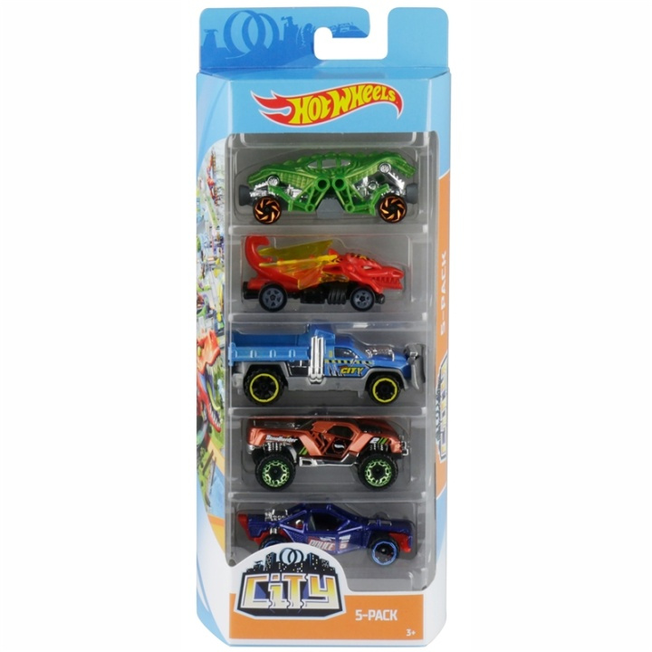 Hot Wheels Cars 5-pakning i gruppen LEKER, BARN OG BABY / Leker / Lekebiler hos TP E-commerce Nordic AB (A08488)