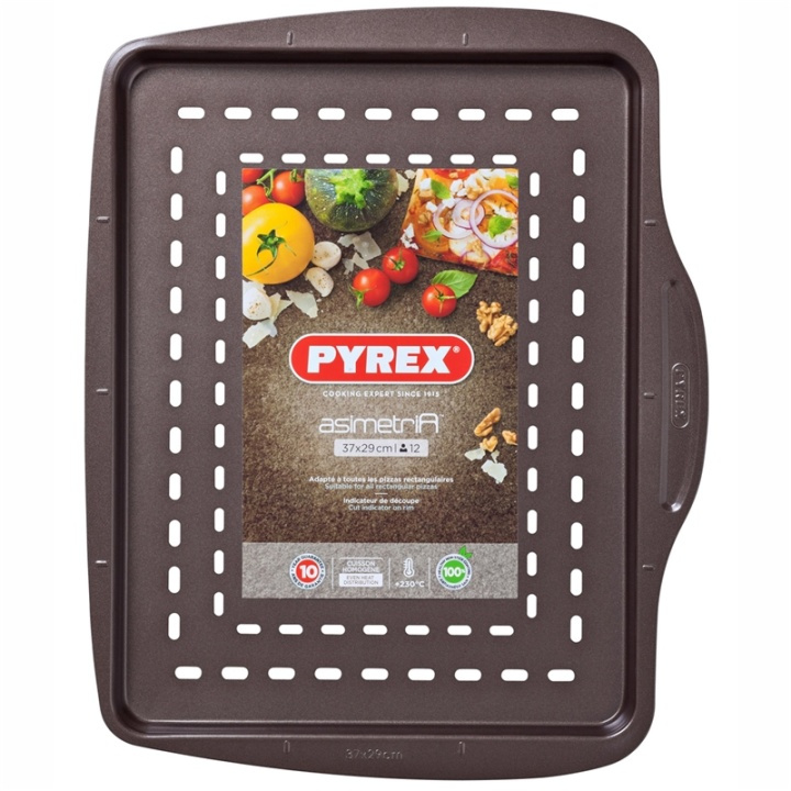 Pyrex Asimetria 37x29 cm non-stick pizzapanne i gruppen HJEM, HUS OG HAGE / Kjøkkenutstyr / Ildfaste former hos TP E-commerce Nordic AB (A08591)