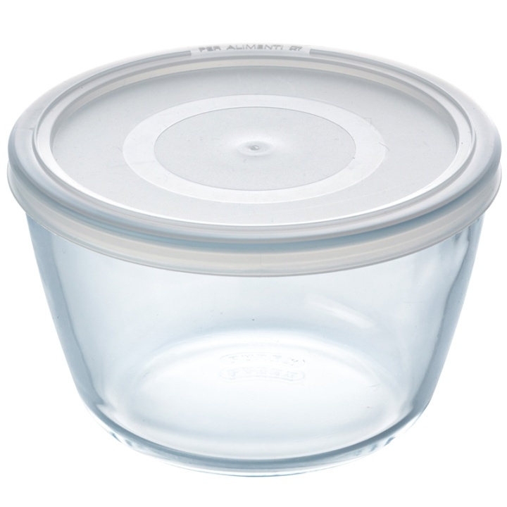 Pyrex Rund form med plastlock 12cm/0 i gruppen HJEM, HUS OG HAGE / Kjøkkenutstyr / Ildfaste former hos TP E-commerce Nordic AB (A08592)