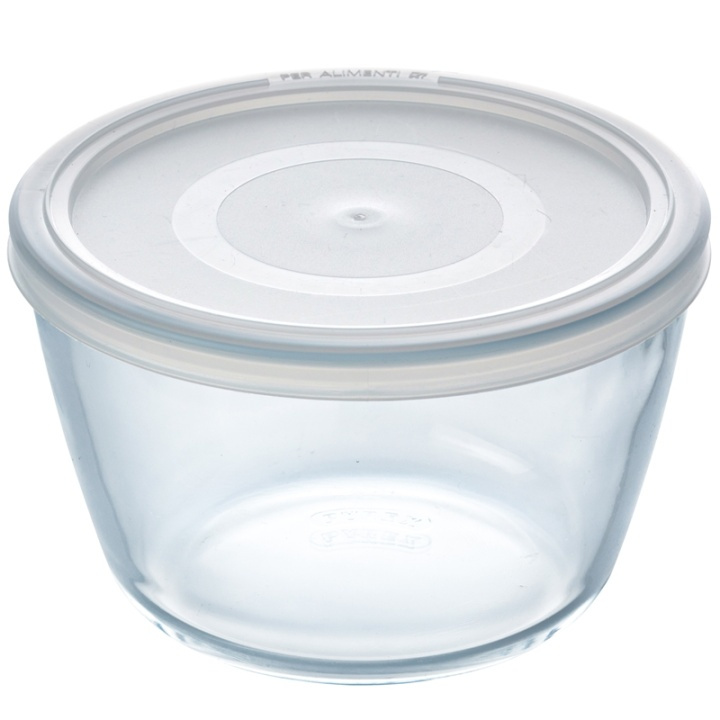 Pyrex Rund form med plastlokk 16cm/1 i gruppen HJEM, HUS OG HAGE / Kjøkkenutstyr / Ildfaste former hos TP E-commerce Nordic AB (A08594)