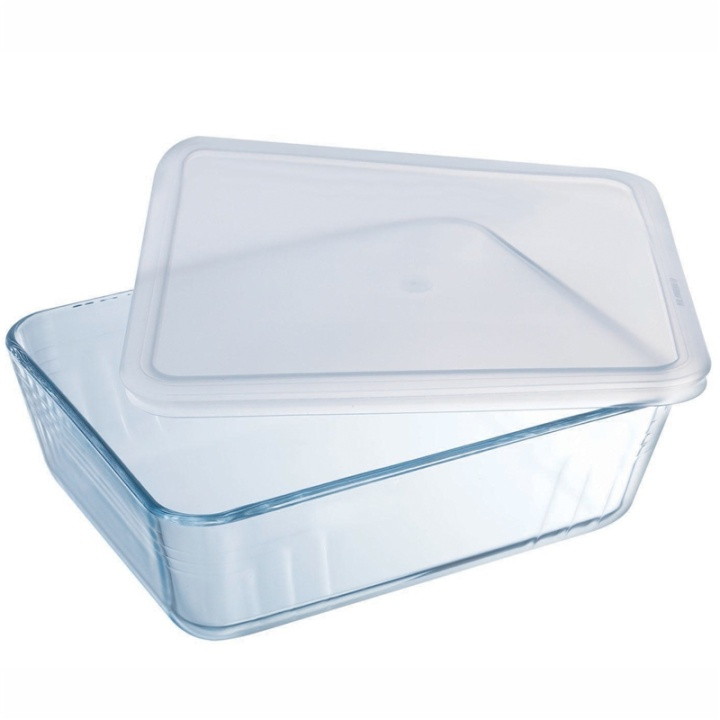 Pyrex Avlang form med plastlokk 19x14cm/0,8L Cook i gruppen HJEM, HUS OG HAGE / Kjøkkenutstyr / Ildfaste former hos TP E-commerce Nordic AB (A08598)