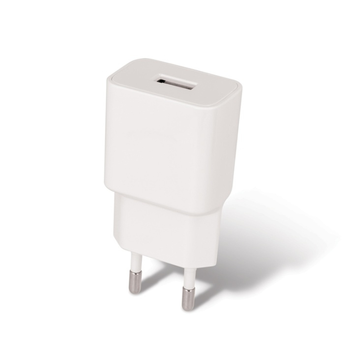 MXTC-01 Vegglader USB (hurtiglading 2,1 A) + lynkabel, hvit i gruppen SMARTTELEFON & NETTBRETT / Ladere og Kabler / Vegglader / Vegglader USB hos TP E-commerce Nordic AB (A08735)