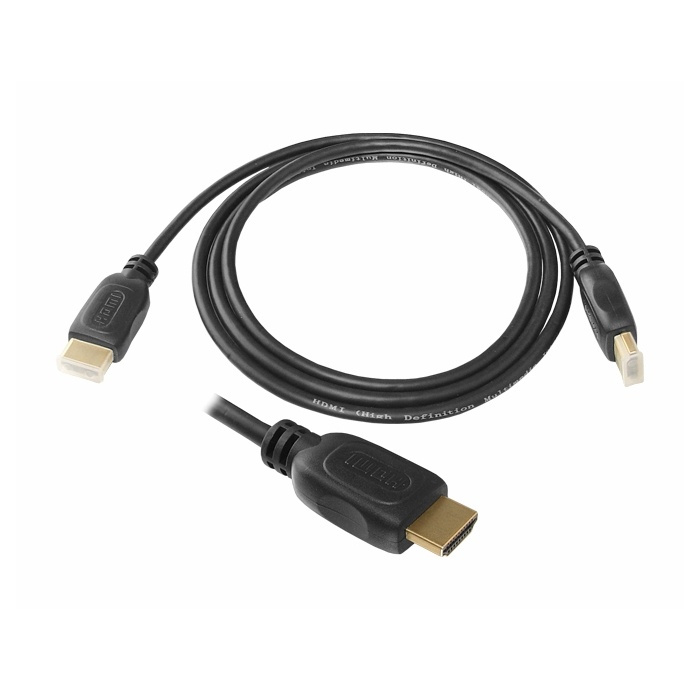 Gulpläterad HDMI-Kabel 1,5m i gruppen Elektronikk / Kabler og adaptere / HDMI / Kabler hos TP E-commerce Nordic AB (A08744)