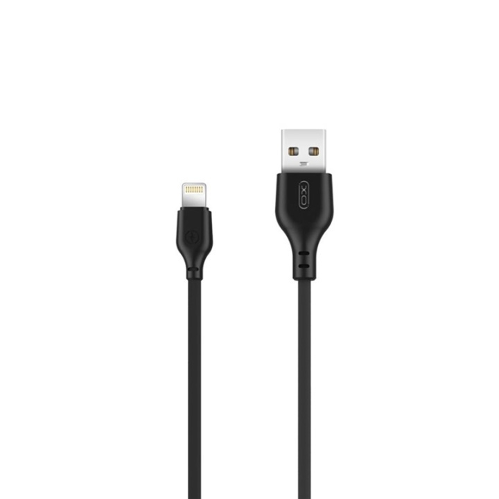 XO NB103 USB - Lightning-kabel (2.1A) 1m, Svart i gruppen SMARTTELEFON & NETTBRETT / Ladere og Kabler / Kabler / Kabler Lightning hos TP E-commerce Nordic AB (A08750)