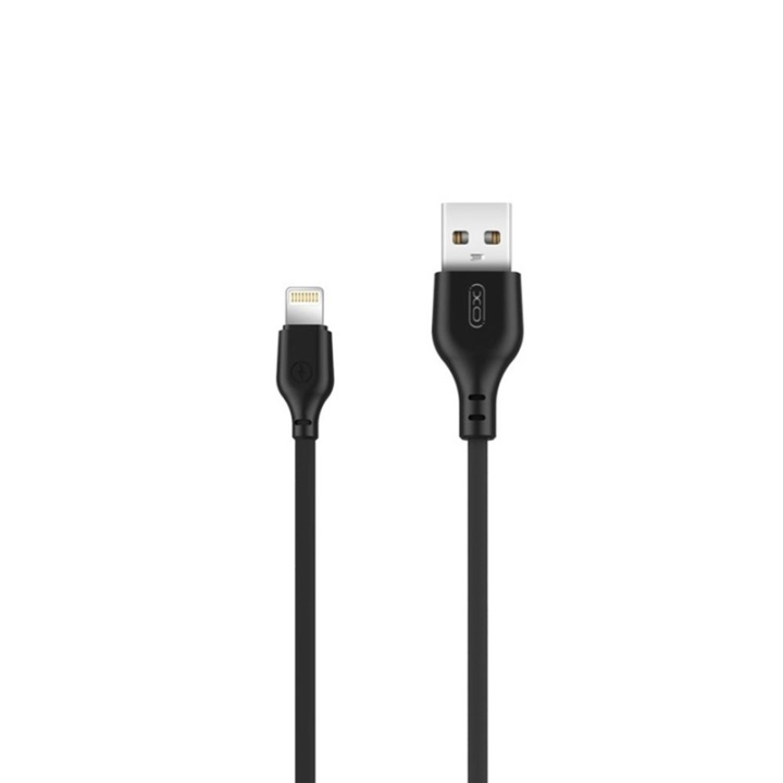 Xo NB103 USB - Lightning-kabel (2,1A) 1 m, svart i gruppen SMARTTELEFON & NETTBRETT / Ladere og Kabler / Kabler / Kabler Lightning hos TP E-commerce Nordic AB (A08750)
