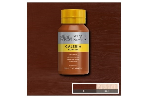 Galeria Acrylic 500Ml Burnt Sienna 074 i gruppen SPORT, FRITID & HOBBY / Hobby / Male & Tegne / Kunstnerfarger / Akryl hos TP E-commerce Nordic AB (A08780)