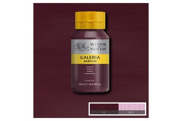 Galeria Acrylic 500Ml Burgundy 075 i gruppen SPORT, FRITID & HOBBY / Hobby / Male & Tegne / Kunstnerfarger / Akryl hos TP E-commerce Nordic AB (A08781)