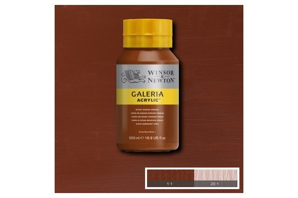 Galeria Akryl 500 ml Burnt Sienna Opaque 077 i gruppen SPORT, FRITID & HOBBY / Hobby / Male & Tegne / Kunstnerfarger / Akryl hos TP E-commerce Nordic AB (A08783)