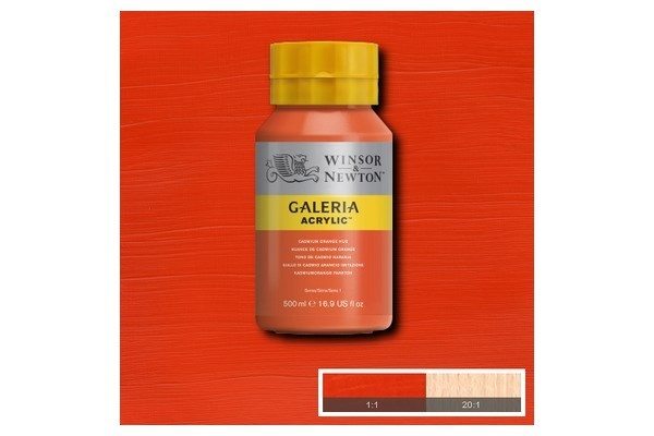 Galeria Akryl 500 ml kadmiumoransje fargetone 090 i gruppen SPORT, FRITID & HOBBY / Hobby / Male & Tegne / Kunstnerfarger / Akryl hos TP E-commerce Nordic AB (A08784)