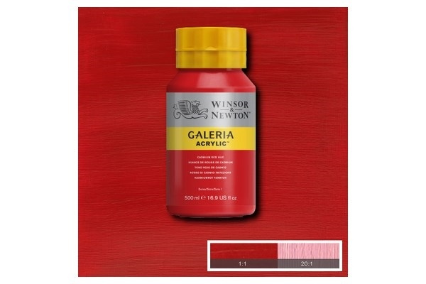 Galeria Akryl 500 ml Cad Red Hue 095 i gruppen SPORT, FRITID & HOBBY / Hobby / Male & Tegne / Kunstnerfarger / Akryl hos TP E-commerce Nordic AB (A08785)