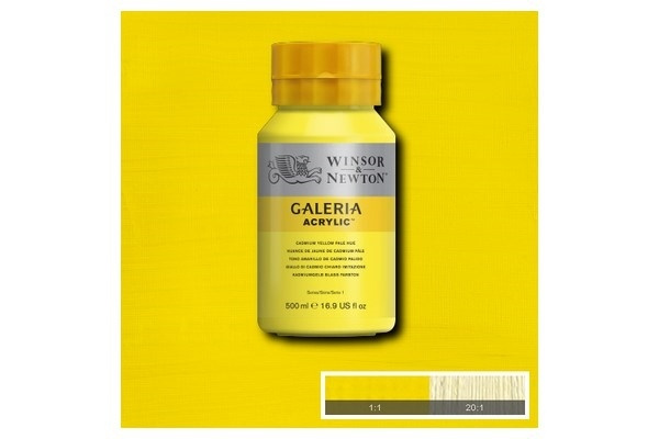 Galeria Akryl 500 ml Cad Yell Pale Hue 114 i gruppen SPORT, FRITID & HOBBY / Hobby / Male & Tegne / Kunstnerfarger / Akryl hos TP E-commerce Nordic AB (A08786)