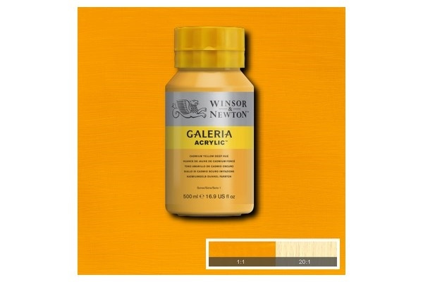 Galeria Akryl 500 ml Cad Yell Deep Hue 115 i gruppen SPORT, FRITID & HOBBY / Hobby / Male & Tegne / Kunstnerfarger / Akryl hos TP E-commerce Nordic AB (A08787)
