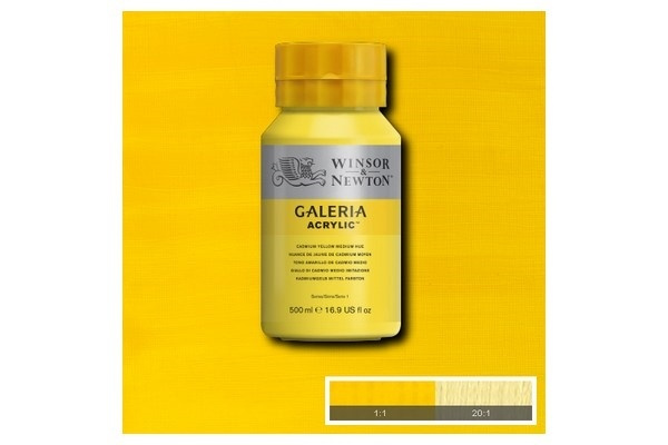 Galeria Akryl 500 ml Cad Yellow Medium H 120 i gruppen SPORT, FRITID & HOBBY / Hobby / Male & Tegne / Kunstnerfarger / Akryl hos TP E-commerce Nordic AB (A08788)