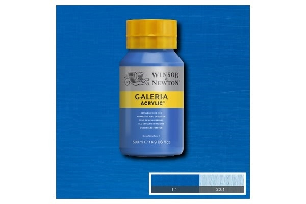Galeria Akryl 500 ml Cerulean Blue Hue 138 i gruppen SPORT, FRITID & HOBBY / Hobby / Male & Tegne / Kunstnerfarger / Akryl hos TP E-commerce Nordic AB (A08789)