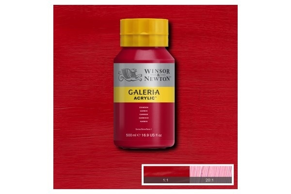 Galeria Akryl 500 ml Crimson 203 i gruppen SPORT, FRITID & HOBBY / Hobby / Male & Tegne / Kunstnerfarger / Akryl hos TP E-commerce Nordic AB (A08791)