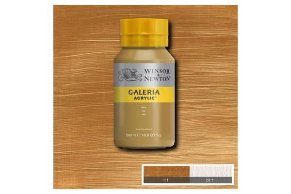 Galeria Acrylic 500Ml Gold 283 i gruppen SPORT, FRITID & HOBBY / Hobby / Male & Tegne / Kunstnerfarger / Akryl hos TP E-commerce Nordic AB (A08795)