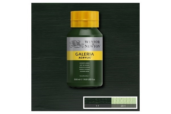 Galeria Akryl 500 ml Hooker S Grønn 311 i gruppen SPORT, FRITID & HOBBY / Hobby / Male & Tegne / Kunstnerfarger / Akryl hos TP E-commerce Nordic AB (A08797)