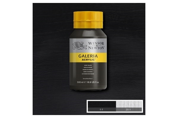 Galeria Acrylic 500Ml Ivory Black 331 i gruppen SPORT, FRITID & HOBBY / Hobby / Male & Tegne / Kunstnerfarger / Akryl hos TP E-commerce Nordic AB (A08798)