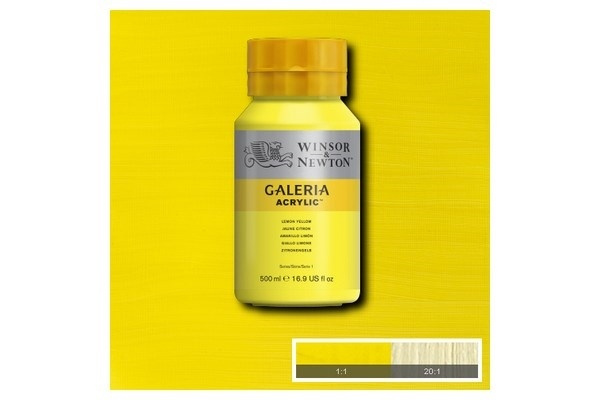 Galeria Acrylic 500Ml Lemon Yellow 346 i gruppen SPORT, FRITID & HOBBY / Hobby / Male & Tegne / Kunstnerfarger / Akryl hos TP E-commerce Nordic AB (A08800)