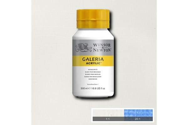 Galeria Acrylic 500Ml Mixing White 415 i gruppen SPORT, FRITID & HOBBY / Hobby / Male & Tegne / Kunstnerfarger / Akryl hos TP E-commerce Nordic AB (A08802)