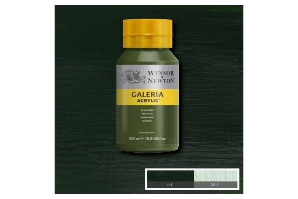 Galeria Akryl 500 ml olivengrønn 447 i gruppen SPORT, FRITID & HOBBY / Hobby / Male & Tegne / Kunstnerfarger / Akryl hos TP E-commerce Nordic AB (A08810)