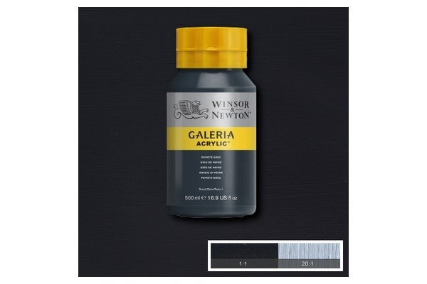 Galeria Akryl 500 ml Paynes Grå 465 i gruppen SPORT, FRITID & HOBBY / Hobby / Male & Tegne / Kunstnerfarger / Akryl hos TP E-commerce Nordic AB (A08812)