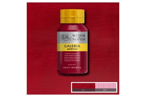 Galeria Acrylic 500Ml Perm Alizarin Crimson 466 i gruppen SPORT, FRITID & HOBBY / Hobby / Male & Tegne / Kunstnerfarger / Akryl hos TP E-commerce Nordic AB (A08813)