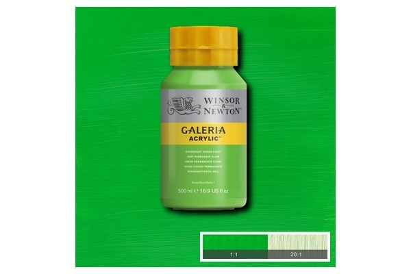 Galeria Akryl 500 ml Perm Green Light 483 i gruppen SPORT, FRITID & HOBBY / Hobby / Male & Tegne / Kunstnerfarger / Akryl hos TP E-commerce Nordic AB (A08815)