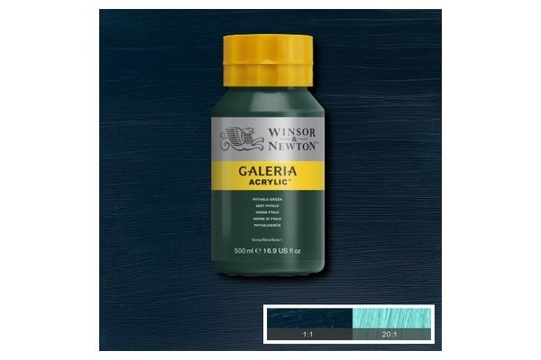 Galeria Akryl 500 ml Phthalocyani Grønn 522 i gruppen SPORT, FRITID & HOBBY / Hobby / Male & Tegne / Kunstnerfarger / Akryl hos TP E-commerce Nordic AB (A08820)