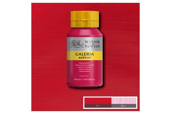 Galeria Akryl 500 ml prosess magenta 533 i gruppen SPORT, FRITID & HOBBY / Hobby / Male & Tegne / Kunstnerfarger / Akryl hos TP E-commerce Nordic AB (A08821)