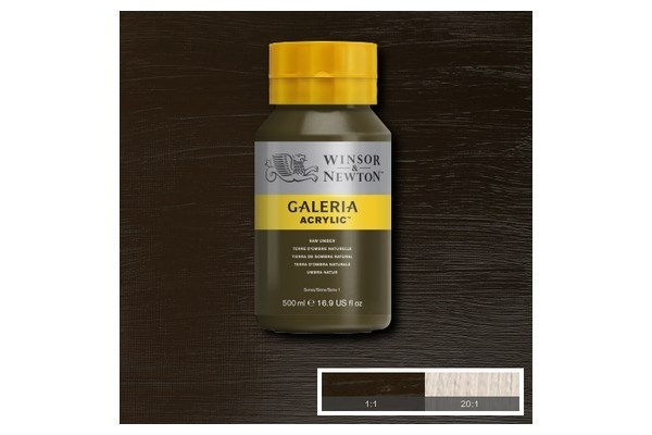 Galeria Akryl 500 ml rå umbra 554 i gruppen SPORT, FRITID & HOBBY / Hobby / Male & Tegne / Kunstnerfarger / Akryl hos TP E-commerce Nordic AB (A08827)
