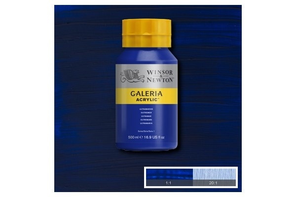 Galeria Akryl 500 ml ultramarin 660 i gruppen SPORT, FRITID & HOBBY / Hobby / Male & Tegne / Kunstnerfarger / Akryl hos TP E-commerce Nordic AB (A08833)