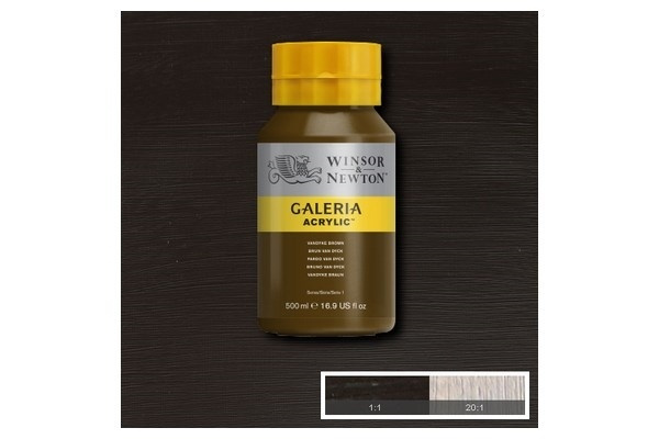 Galeria Akryl 500 ml Vandyke Brun 676 i gruppen SPORT, FRITID & HOBBY / Hobby / Male & Tegne / Kunstnerfarger / Akryl hos TP E-commerce Nordic AB (A08834)