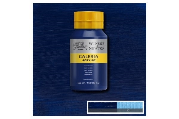 Winsor Galeria Akryl 500Ml Blå 706 i gruppen SPORT, FRITID & HOBBY / Hobby / Male & Tegne / Kunstnerfarger / Akryl hos TP E-commerce Nordic AB (A08836)