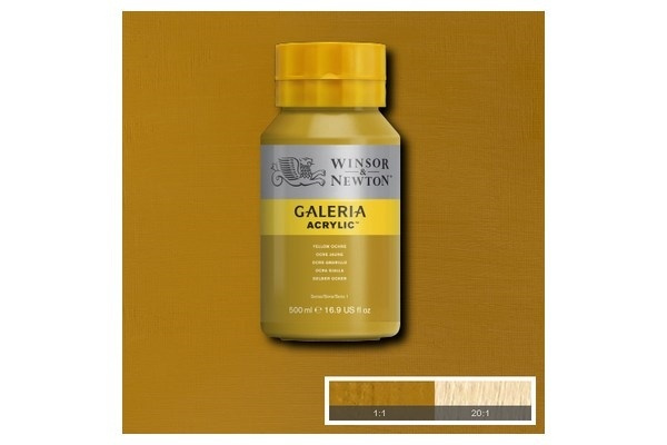 Galeria Acrylic 500Ml Yellow Ochre 744 i gruppen SPORT, FRITID & HOBBY / Hobby / Male & Tegne / Kunstnerfarger / Akryl hos TP E-commerce Nordic AB (A08838)