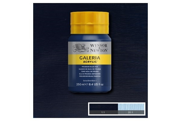 Galeria Akrylfarge 250 ml Preussisk blå fargetone 541 i gruppen SPORT, FRITID & HOBBY / Hobby / Male & Tegne / Kunstnerfarger / Akryl hos TP E-commerce Nordic AB (A08883)