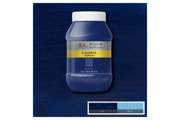 Winsor Galeria Akryl 1L Bleue 706 i gruppen SPORT, FRITID & HOBBY / Hobby / Male & Tegne / Kunstnerfarger / Akryl hos TP E-commerce Nordic AB (A08895)