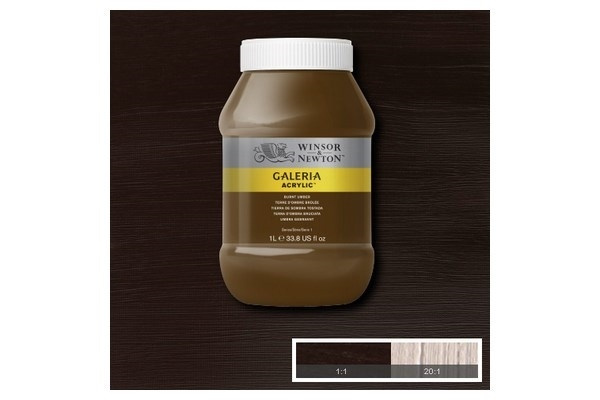 Galeria Akryl 1L Burnt Umber 076 i gruppen SPORT, FRITID & HOBBY / Hobby / Male & Tegne / Kunstnerfarger / Akryl hos TP E-commerce Nordic AB (A08896)