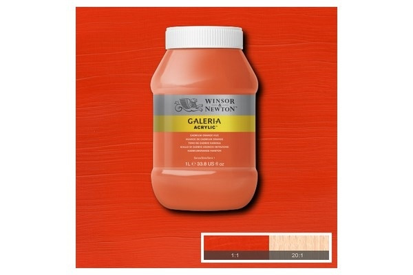 Galeria Acrylic 1L Cadmium Orange Hue 090 i gruppen SPORT, FRITID & HOBBY / Hobby / Male & Tegne / Kunstnerfarger / Akryl hos TP E-commerce Nordic AB (A08897)