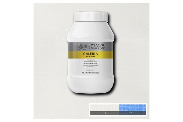 Galeria Acrylic 1L Mixing White 415 i gruppen SPORT, FRITID & HOBBY / Hobby / Male & Tegne / Kunstnerfarger / Akryl hos TP E-commerce Nordic AB (A08902)