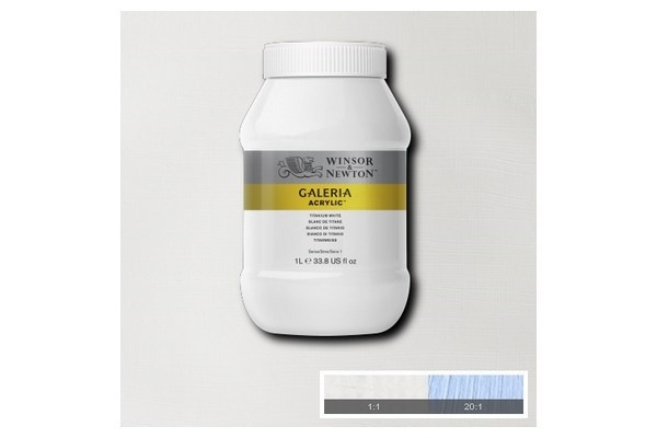 Galeria Acrylic 1L Titanium White 644 i gruppen SPORT, FRITID & HOBBY / Hobby / Male & Tegne / Kunstnerfarger / Akryl hos TP E-commerce Nordic AB (A08908)