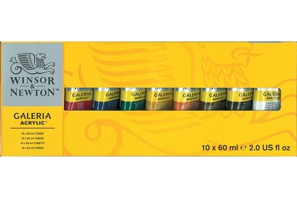 GALERIA ACRYLIC 10x60 ml sett i gruppen SPORT, FRITID & HOBBY / Hobby / Male & Tegne / Kunstnerfarger / Akryl hos TP E-commerce Nordic AB (A08912)