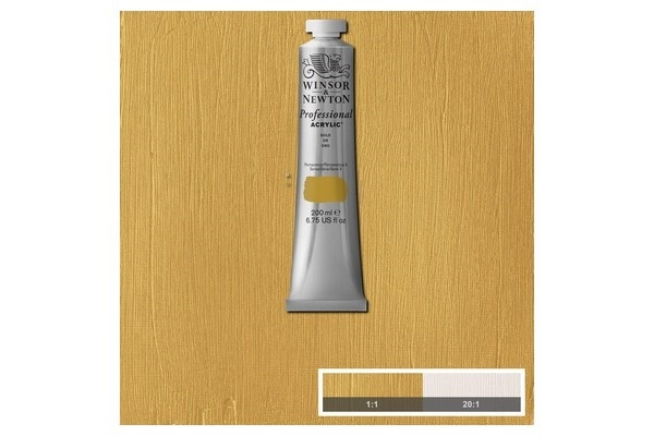 Prof Acrylic 200ML GOLD 283 i gruppen SPORT, FRITID & HOBBY / Hobby / Male & Tegne / Kunstnerfarger / Akryl hos TP E-commerce Nordic AB (A08924)