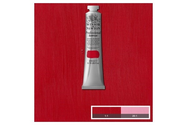 Prof Acrylic 200ML NAPHTHOL RED MEDIUM 423 i gruppen SPORT, FRITID & HOBBY / Hobby / Male & Tegne / Kunstnerfarger / Akryl hos TP E-commerce Nordic AB (A08929)