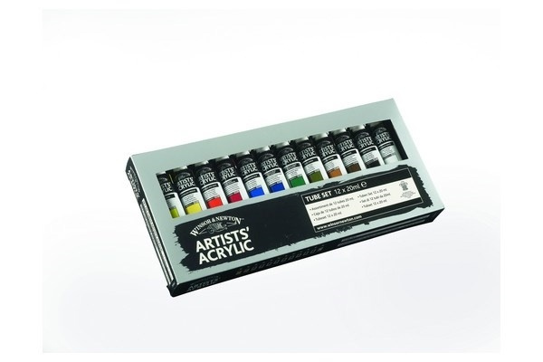 PROFESSIONAL ACRYLIC COLOUR Startsett 12x20 ml i gruppen SPORT, FRITID & HOBBY / Hobby / Male & Tegne / Kunstnerfarger / Akryl hos TP E-commerce Nordic AB (A08942)