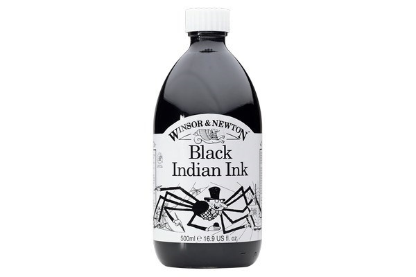 Drawing Ink 030 Black Indian ink, 500 ml i gruppen SPORT, FRITID & HOBBY / Hobby / Male & Tegne / Kunstnerfarger / Blekk hos TP E-commerce Nordic AB (A08951)