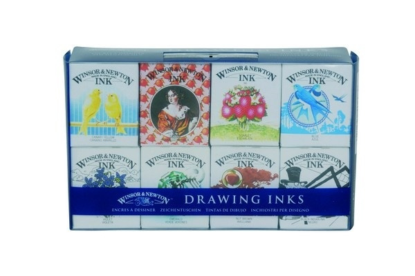 Tegneblekk Henry Collection 8x14 ml i gruppen SPORT, FRITID & HOBBY / Hobby / Male & Tegne / Kunstnerfarger / Blekk hos TP E-commerce Nordic AB (A08954)