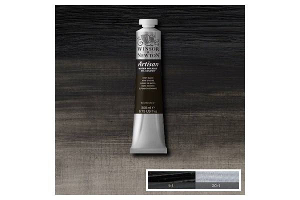 Arti Wat-Mix Oil 200 ml Ivory Black 331 i gruppen SPORT, FRITID & HOBBY / Hobby / Male & Tegne / Kunstnerfarger / Oljefarger hos TP E-commerce Nordic AB (A08971)