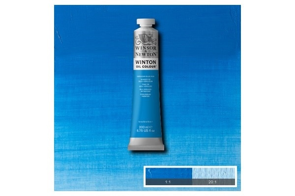 WINTON OIL COL 200 ml Cerule blå fargetone (10) 138 i gruppen SPORT, FRITID & HOBBY / Hobby / Male & Tegne / Kunstnerfarger / Oljefarger hos TP E-commerce Nordic AB (A09032)