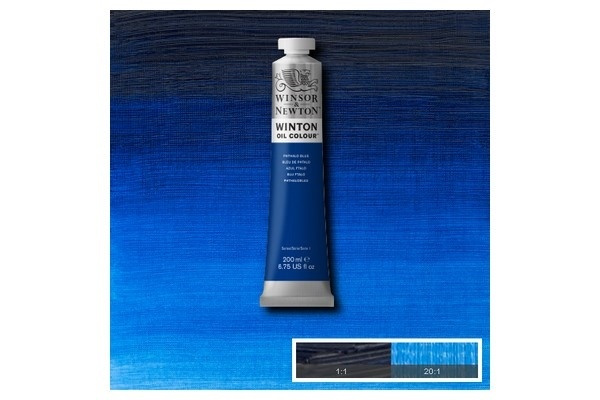 WINTON OIL COL 200 ml Phthalo blue (30) 516 i gruppen SPORT, FRITID & HOBBY / Hobby / Male & Tegne / Kunstnerfarger / Oljefarger hos TP E-commerce Nordic AB (A09035)